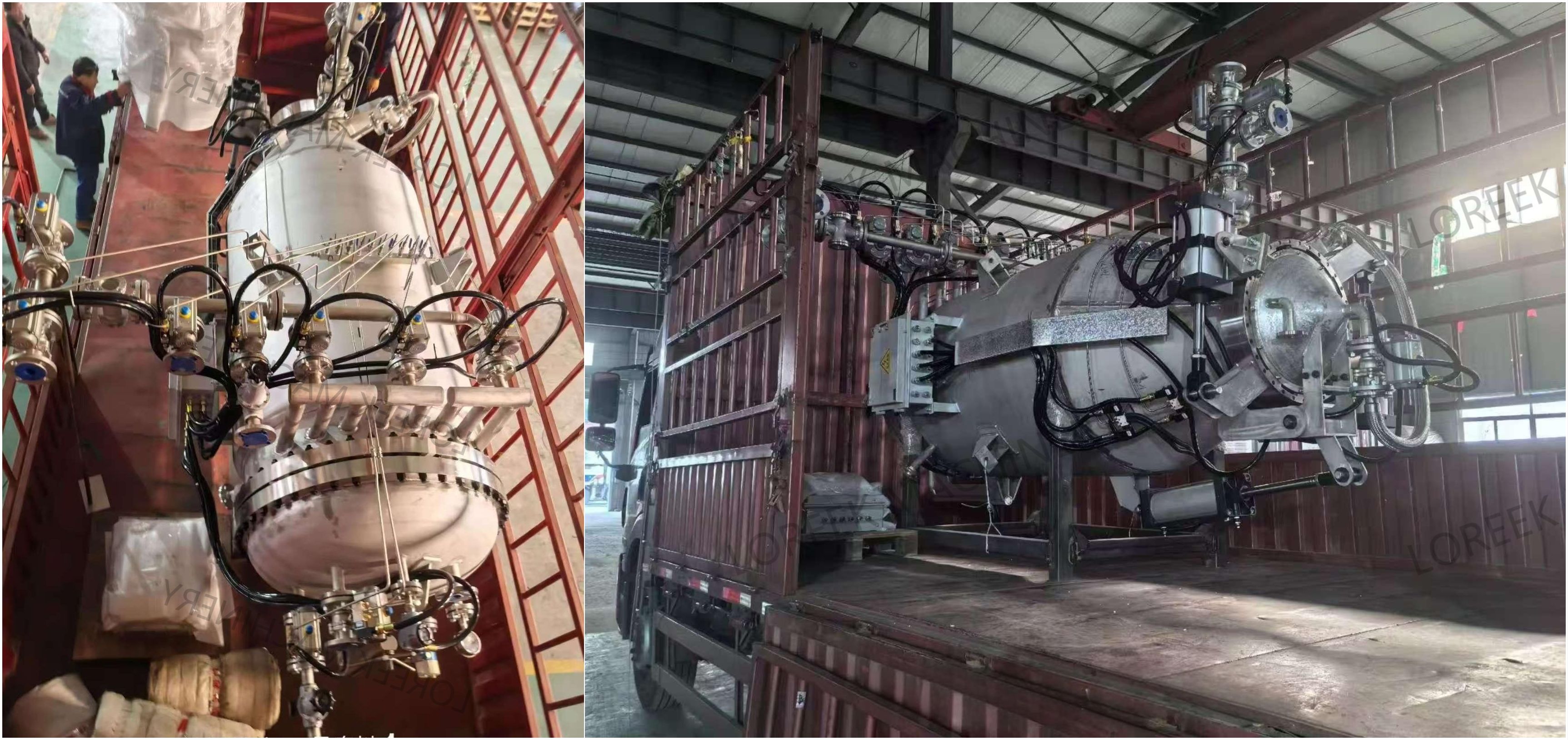Polishing Filters Factory Loading for Shipping