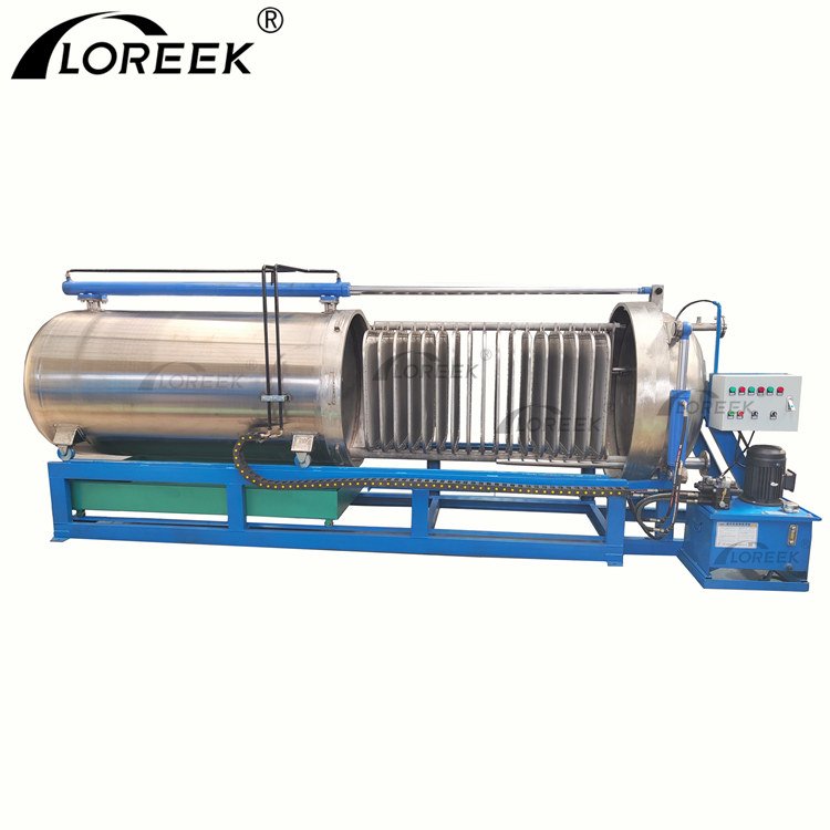 Horizontal Pressure Leaf Filter Liquid Molten Sulphur Filtration